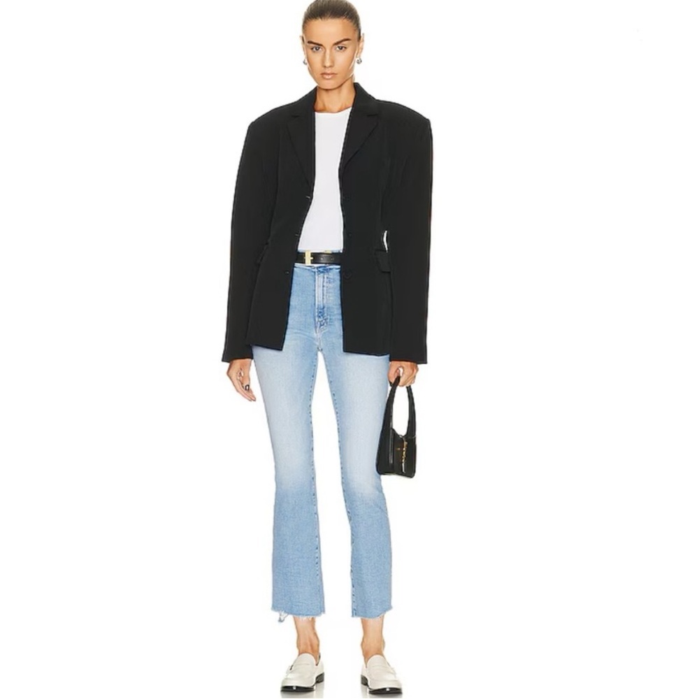 NWT MOTHER The Insider Crop Step Fray Jeans in Limited Edition Size 26